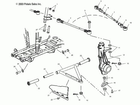 A-ARM/STRUT MOUNTING - A03CH59AA/AF/AG (4987438743B06)