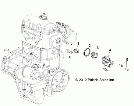 ENGINE, THERMOSTAT - R13XE76AD/EAI (49RGRTHERMO13RZR)