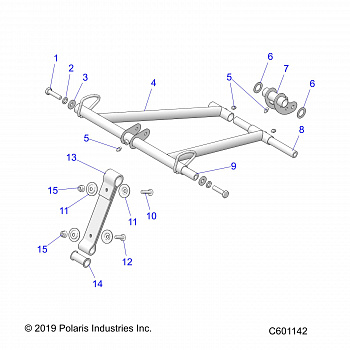 SUSPENSION, TORQUE ARM, FRONT - S20CEA5BSL (C601142)