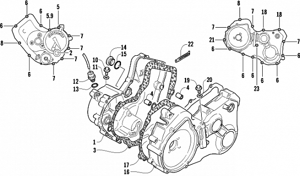 CRANKCASE COVER ASSEMBLY