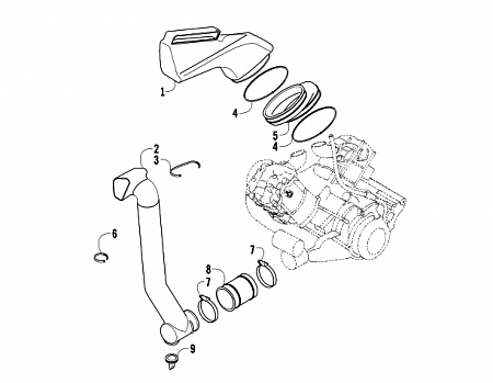 CASE/BELT COOLING ASSEMBLY