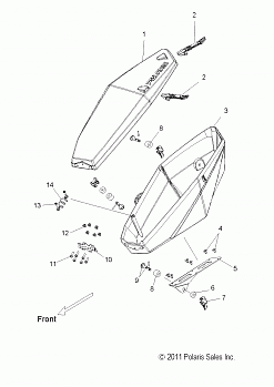 BODY, SADDLEBAG, ADVENTURE - S13BA6GSL (49SNOWSADDLEBAG12PR)