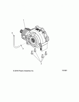 DRIVE TRAIN, FRONT GEARCASE MOUNTING- A17DAA57F5 (101081)