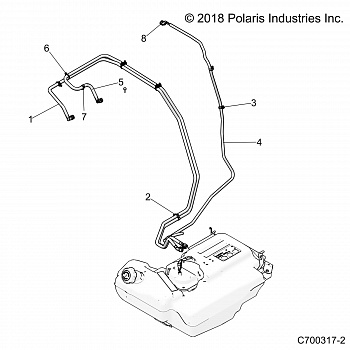 BODY, FUEL LINES, STD. - Z20NAE92AL/AR (C700317-2)