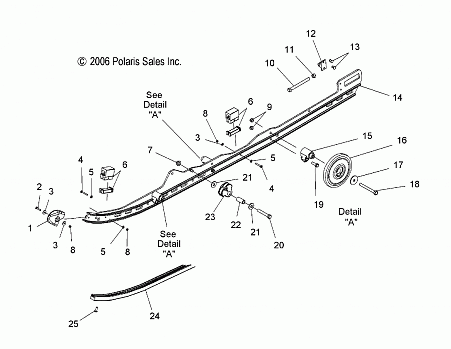 SUSPENSION, RAIL MOUNTING - S07PL7JS/JE (49SNOWSUSPRAIL600RMK)