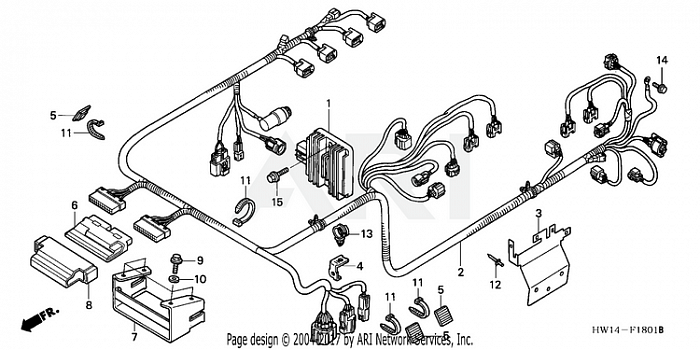 WIRE HARNESS (ENGINE) ('04-'05)