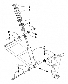 FRONT SUSPENSION SHOCK ABSORBER ASSEMBLY