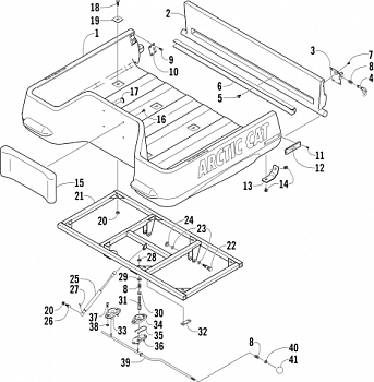 CARGO BOX AND TILT FRAME ASSEMBLY