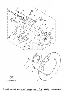 REAR BRAKE CALIPER