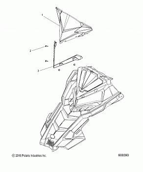 BODY, WINDSHIELD - S17EEG6PSA/PSL (600390)