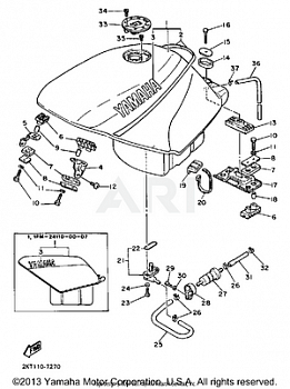 FUEL TANK FZ700T