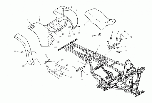 REAR CAB and SEAT - A03CL50AA (4975687568A04)