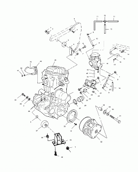 ENGINE MOUNTING - A01CL50AA (4964586458A009)