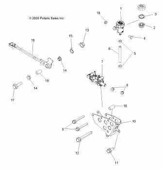 BRAKES, BRAKE PEDAL and MASTER CYLINDER - A11ZX85AB/AK/AL/AO/AS/AT/AW/AX (49ATVBRAKEFOOT10SP850)