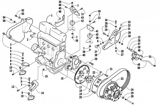 ENGINE AND RELATED PARTS