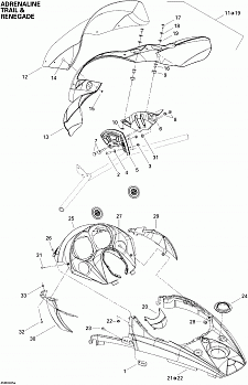 Windshield And Console (adrenaline, Trail &amp; Renegade)