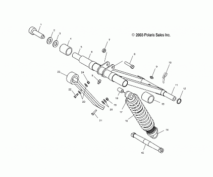 FRONT TORQUE ARM (M-10) - S04NE5CS/S04NE6ES (4988618861C04)