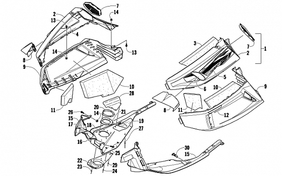 SKID PLATE AND SIDE PANEL ASSEMBLY