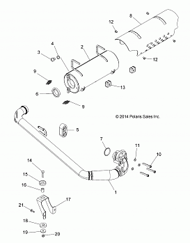 ENGINE, EXHAUST SYSTEM - A16DAH57A1