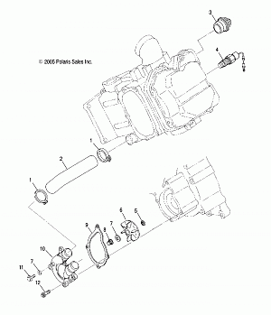 WATER PUMP - A06BG50AA/FA (4999200099920009D10)