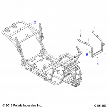 CHASSIS, MAIN FRAME - A20HAB15A2 (C101857)