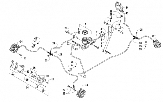 HYDRAULIC BRAKE ASSEMBLY