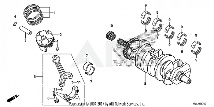 CRANKSHAFT + PISTON