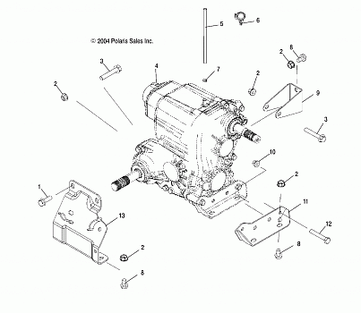 TRANSMISSION MOUNTING - R05RD68AA/AB (4998269826B05)