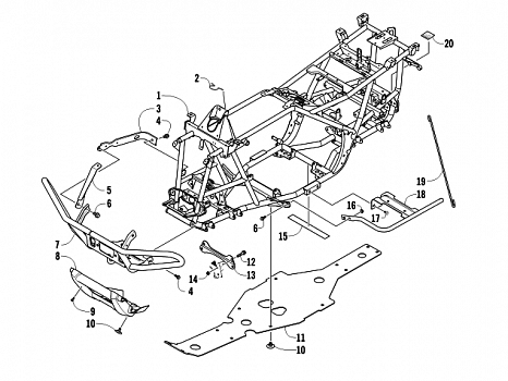 FRAME AND RELATED PARTS