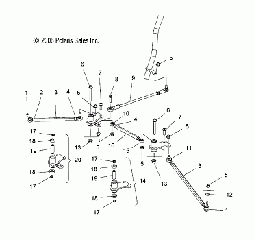 STEERING, LOWER - S07PS6FS/FSA (49SNOWSTEERING600SWTCH)