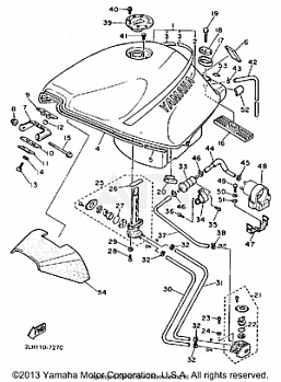 FUEL TANK NONCALIFORNIA MODEL