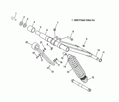 TORQUE ARM, FRONT - S06ND4BS (4999399939B13)