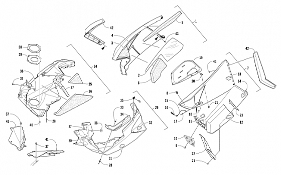 SKID PLATE AND SIDE PANEL ASSEMBLY