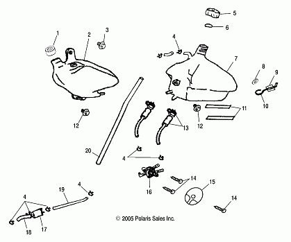 OIL TANK/FUEL TANK - A05FA09CA/CB/CC (4999202309920230B07)