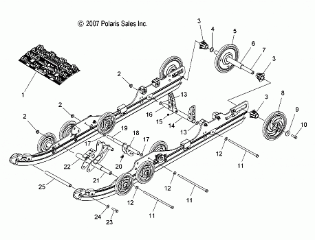 SUSPENSION, REAR - S10PT7FSL/FSM/FEL (49SNOWSUSPRR08600TRG)