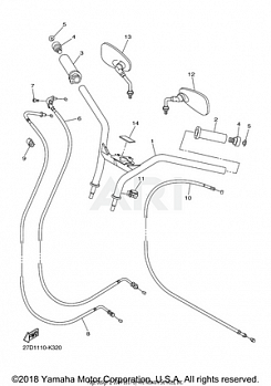 STEERING HANDLE CABLE