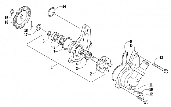 WATER PUMP ASSEMBLY