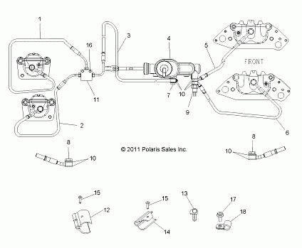 BRAKES, BRAKE LINES and MASTER CYLINDER - Z14JT87AD/9EAO/9EAOL/9EAL (49RGRBRAKELINES12RZRXP900)