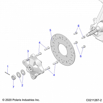 SUSPENSION, FRONT HUB and BRAKE DISC - A21SEZ57AM/AN/BM/BN (C0211267-2)