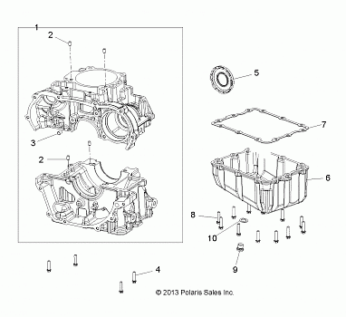 ENGINE, CRANKCASE AND OIL SUMP - A15SAA32EH (49ATVCRANKCASE14SP325)
