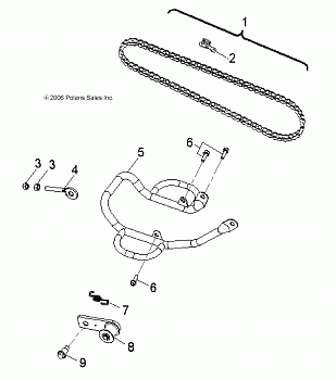 DRIVE TRAIN, DRIVE CHAIN and GUARD - A17YAF11A5/N5 (49ATVCHAIN08OUT90)