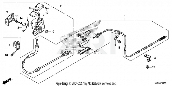 PARKING BRAKE LEVER