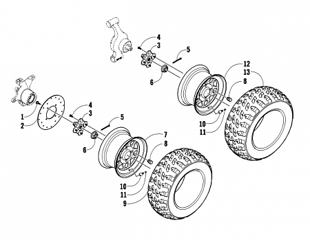 WHEEL AND TIRE ASSEMBLY