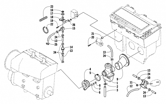 CARBURETOR AND FUEL PUMP ASSEMBLY