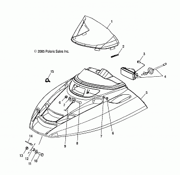 BODY, HOOD and WINDSHIELD - S08WB1AS/AE/ASA/AEA (4997579757A06)