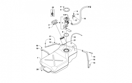 GAS TANK ASSEMBLY