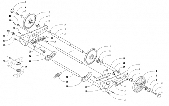 ARTICULATING SKID FRAME ASSEMBLY