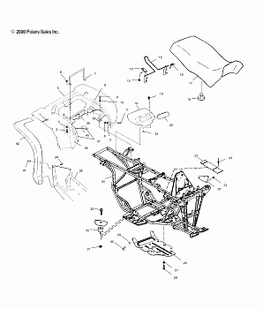 REAR CAB and SEAT - A01CB32AA (4963966396A003)