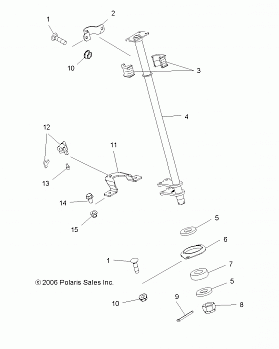 STEERING POST and LOCK - A07MH76FA (49ATVSTEERING075EFIIN)