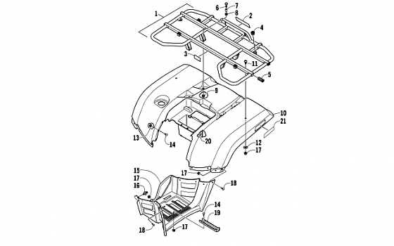 REAR BODY PANEL ASSEMBLY